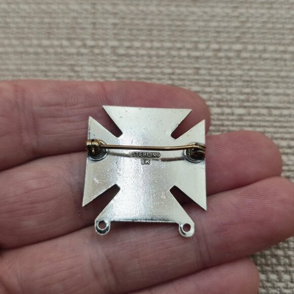 Sterling Silver WWII Marksman Sharpshooter Pin Brooch A5241 - Picture 3 of 5